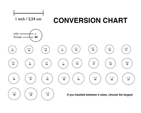 bvlgari ring size chart.